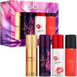 So...? Womens Body Fragrance Gift Set 4 X 50ml