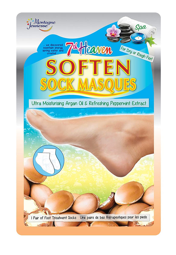 Montagne Jeunesse 7th Heaven Soften Sock Masques For Dry Or Rough Feet
