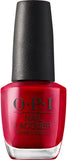 Opi Nail Polish Red Nail Lacquer - So Hot It Berns 15ml